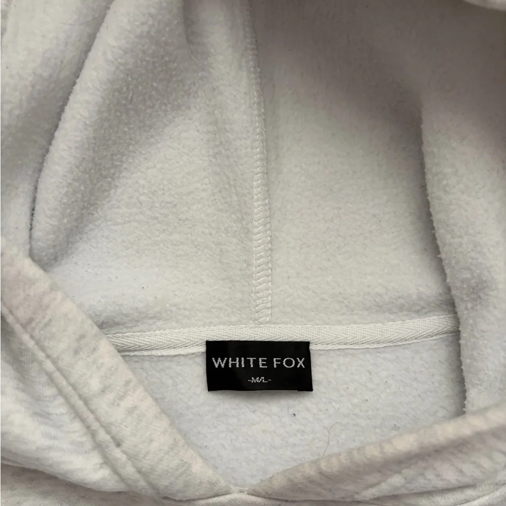 White Fox Boutique Light Gray (Heather Gray) Hoodie - Picture 3 of 4